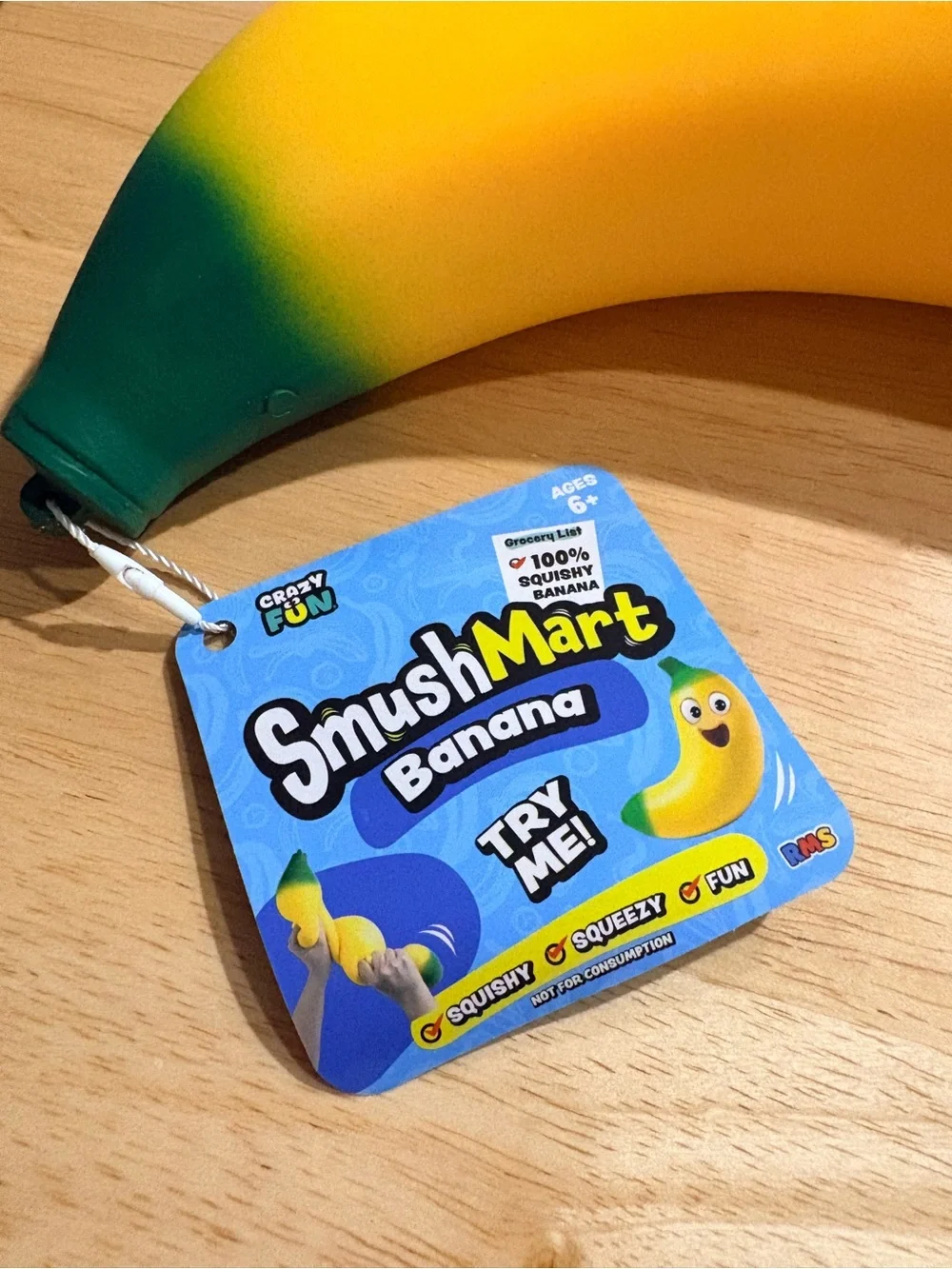 RMS SmushMart Giant Squishy Banana – New 🍌